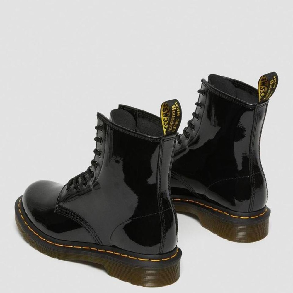 1460 WOMEN'S PATENT LEATHER LACE UP BOOTS